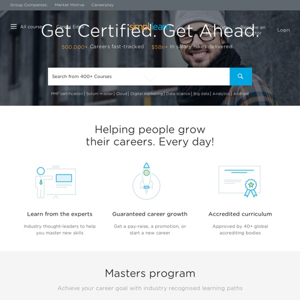 Online and Classroom Training for Professional Certification Courses