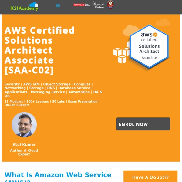 AWS Certified Solutions Architect Associate Certification Training