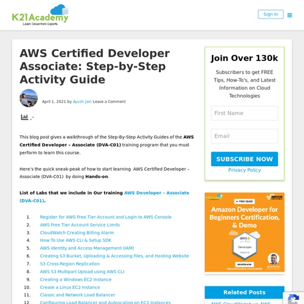 AWS Certified Developer Associate: Step-by-Step Hands-On