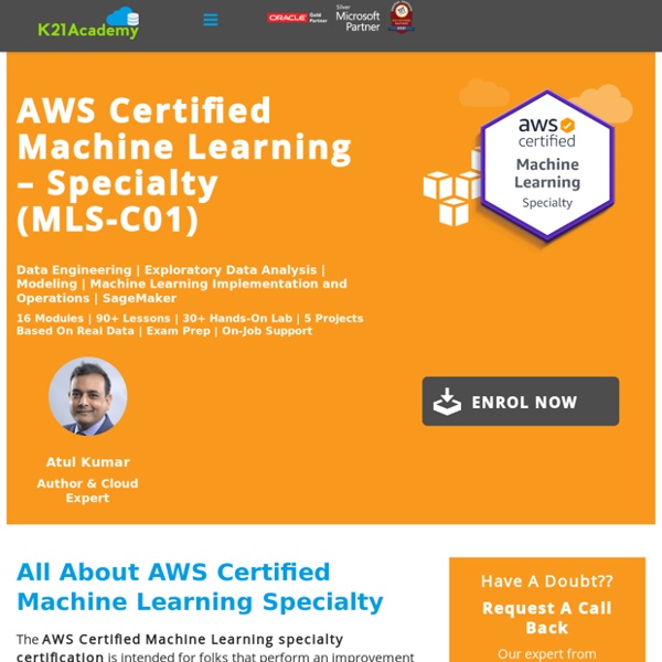 AWS Certified Machine Learning – Specialty Training