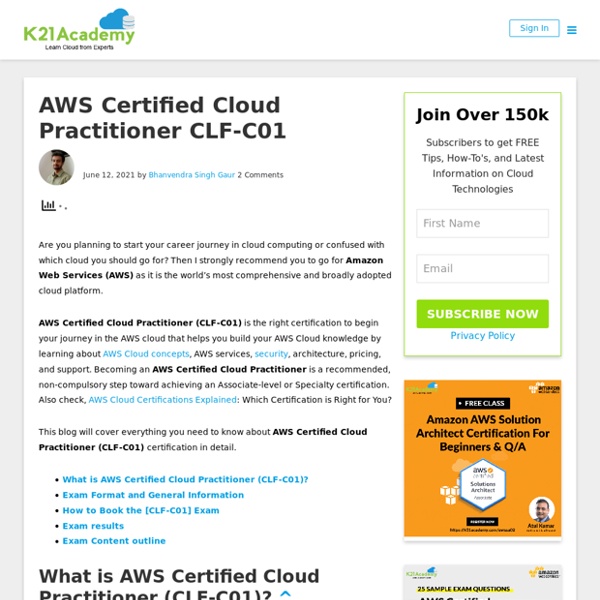 AWS Certified Cloud Practitioner CLF-C01 - Cloud Training Program