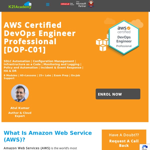 AWS Certified DevOps Engineer Professional [DOP-C01] Training