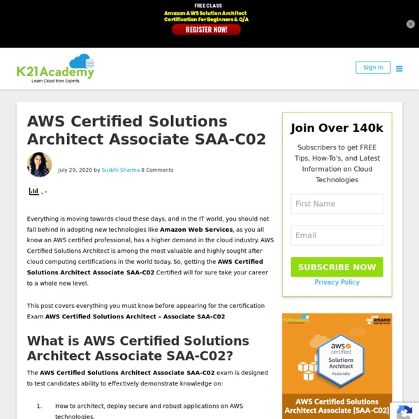 AWS Certified Solutions Architect Associate