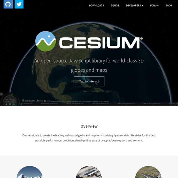 Cesium - WebGL Virtual Globe and Map Engine