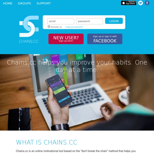 Chains.cc - Don't Break The Chain App