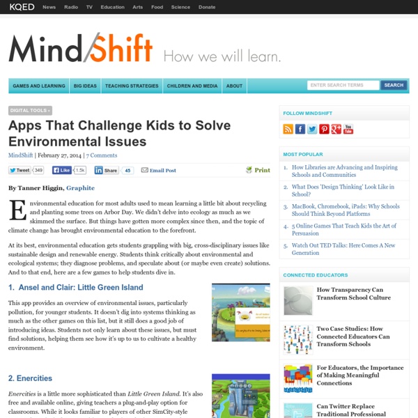 Apps That Challenge Kids to Solve Environmental Issues