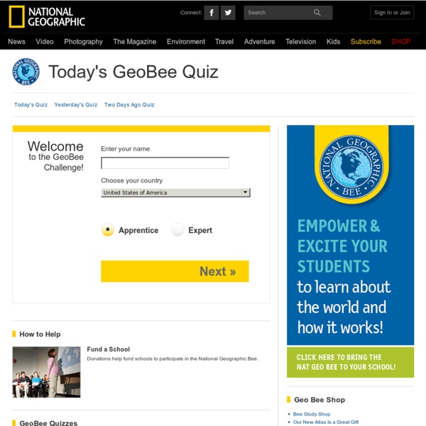 GeoBee Challenge Game - National Geographic