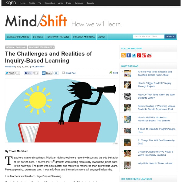 The Challenges and Realities of Inquiry-Based Learning