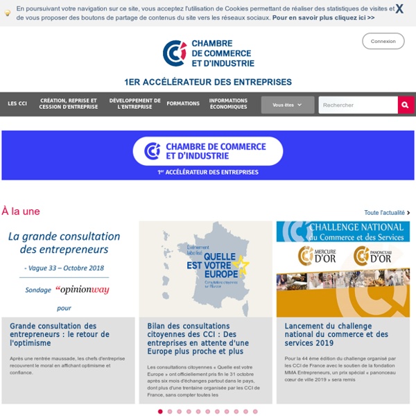 CCI.fr : portail des Chambres de commerce et d'industrie