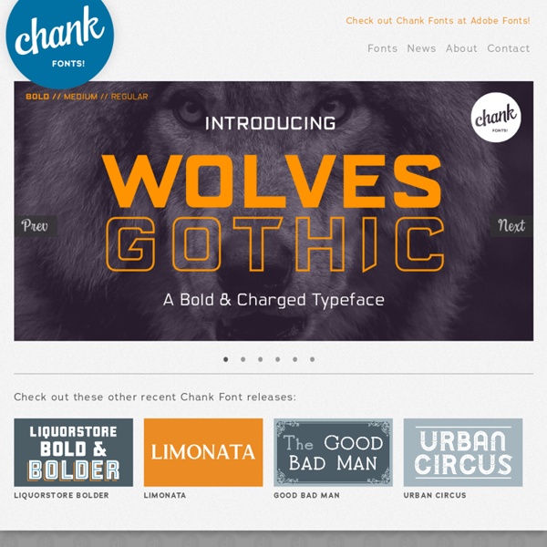 Chank Co: Download Cool OpenType Fonts from Chank Diesel