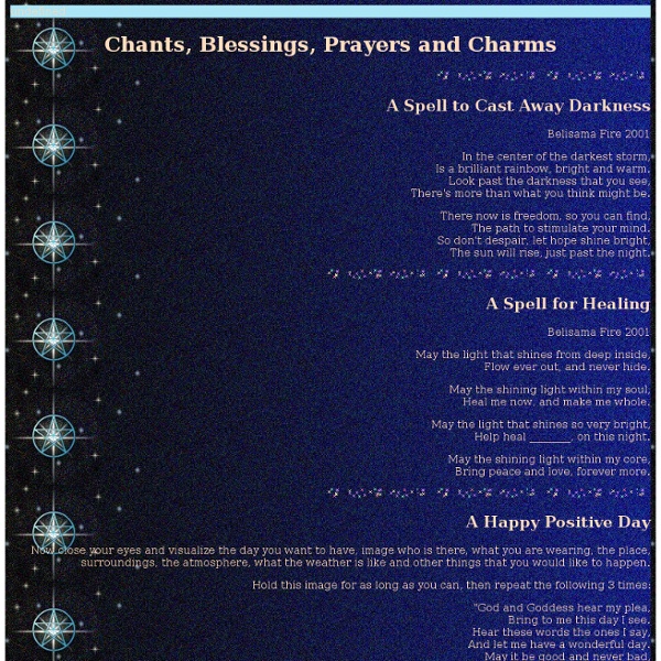 Chants, Blessings, Prayers and Charms