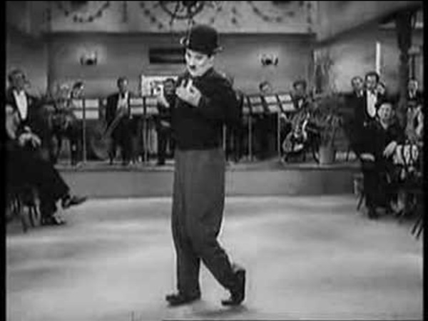 Chaplin danse Charabia temps moderne