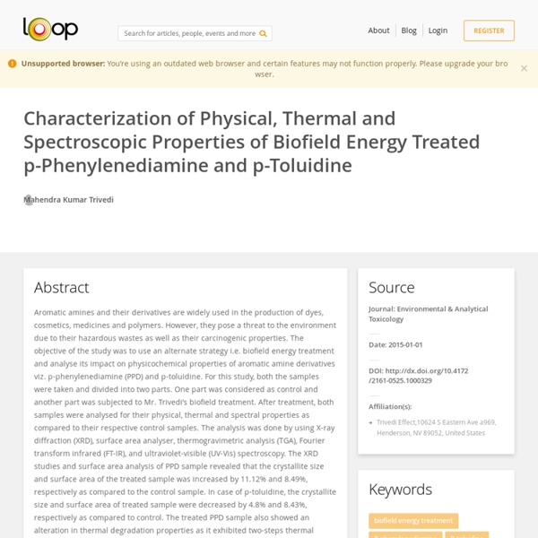 Evaluation of Physical Properties of P-Toluidine