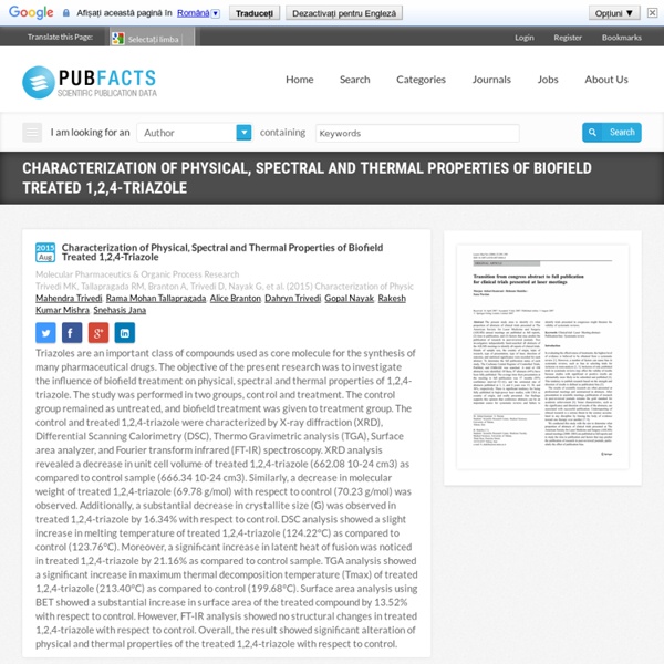 Molecular Pharmaceutics & Organic Process Research