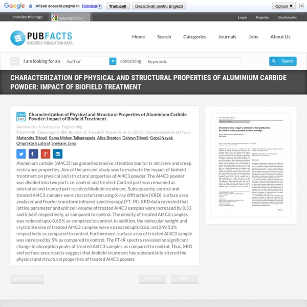 Characterization of Biofield Energy Treated Aluminium Carbide