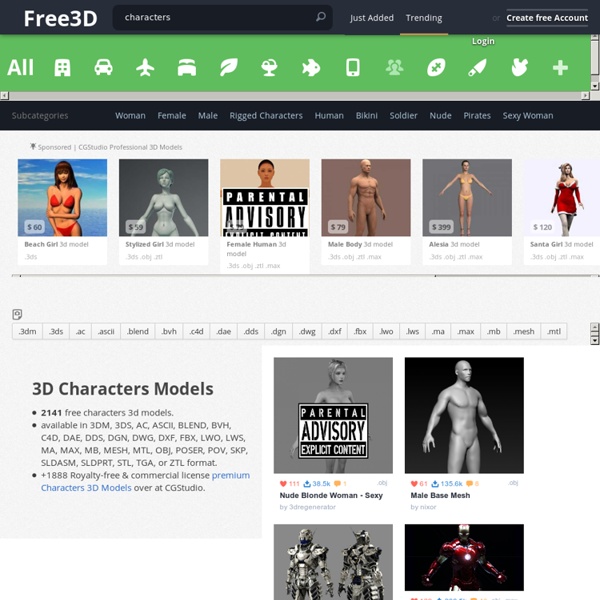 Free 3D Characters Models