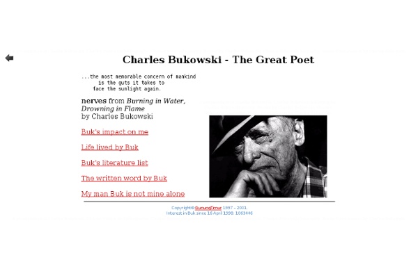 Charles Bukowski - The Great Poet