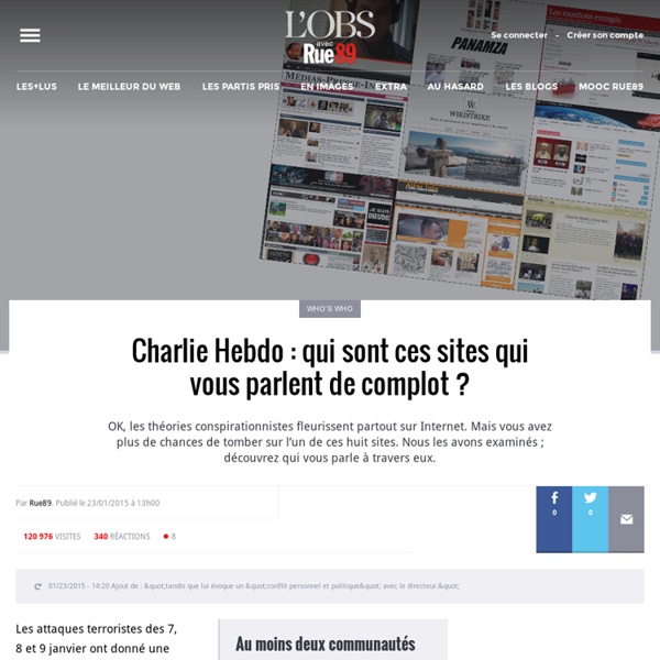 Charlie Hebdo : qui sont ces sites qui vous parlent de complot ?