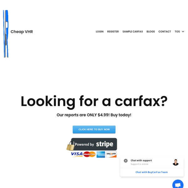 Cheap VHR – $5 Cheap Carfax Report / Cheap Carfax Report $5