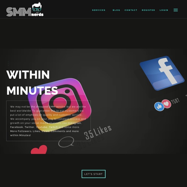 SMMnerds - #1 Source for Facebook, Instagram, YouTube and more!