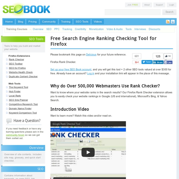 Rank Checker - Track Google, Yahoo! Search, & Bing Rankings Free