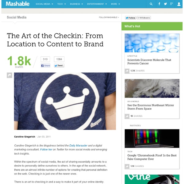 The Art of the Checkin: From Location to Content to Brand