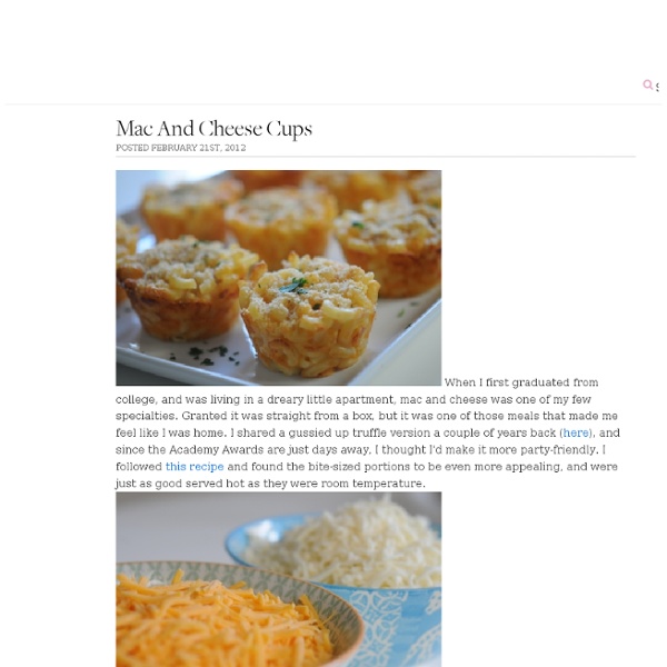 Mac and Cheese Cups - Cupcakes and Cashmere - StumbleUpon