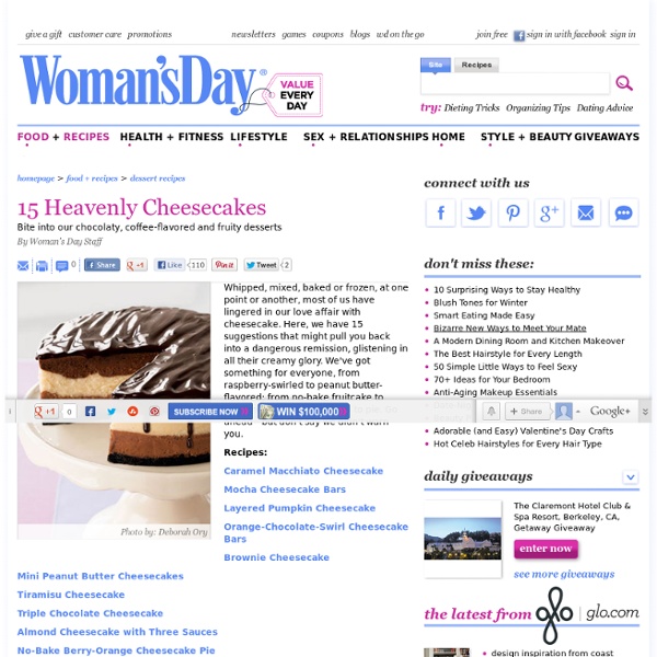 Cheesecake Recipes - Easy Cheesecake Recipes at WomansDay.com