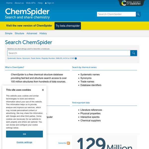 The free chemical database