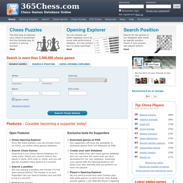 Chess Games Database Online - 365Chess.com