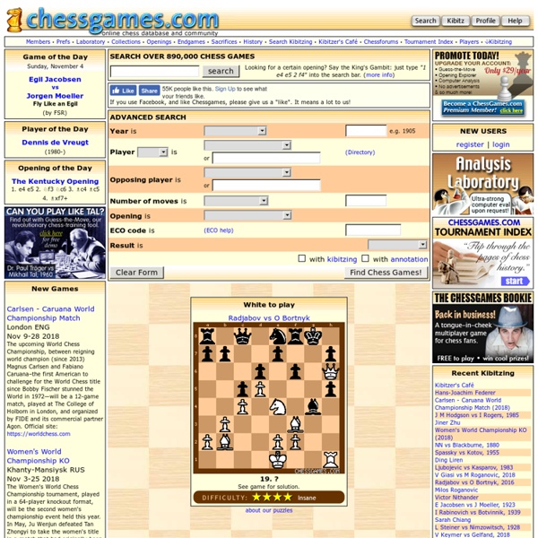 Chessgames Analysis Laboratory