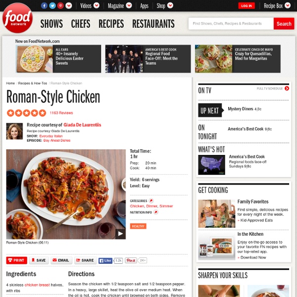 Roman-Style Chicken Recipe : Giada De Laurentiis