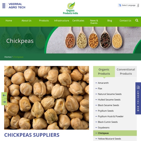 Organic Chickpeas Manufacturers, Exporters