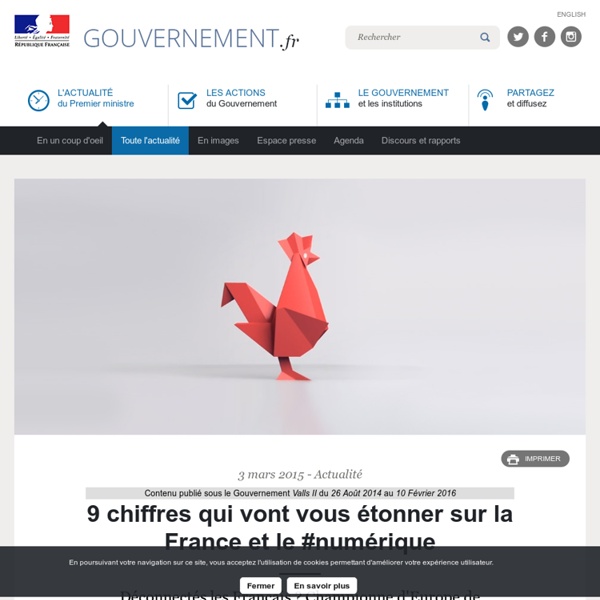 9 chiffres qui vont vous étonner sur la France et le #numérique