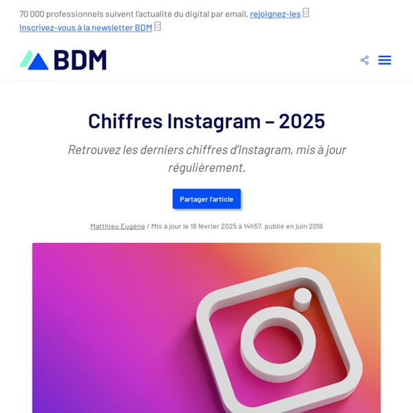 Chiffres Instagram - 2020