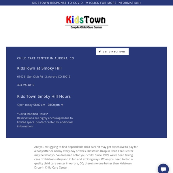 KidsTown Drop-In Child Care Centers