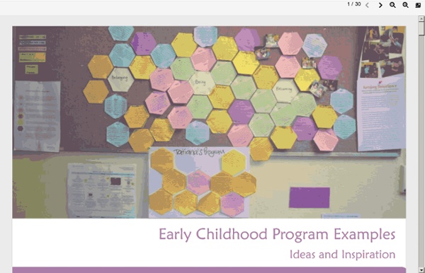 Early Childhood Program Examples