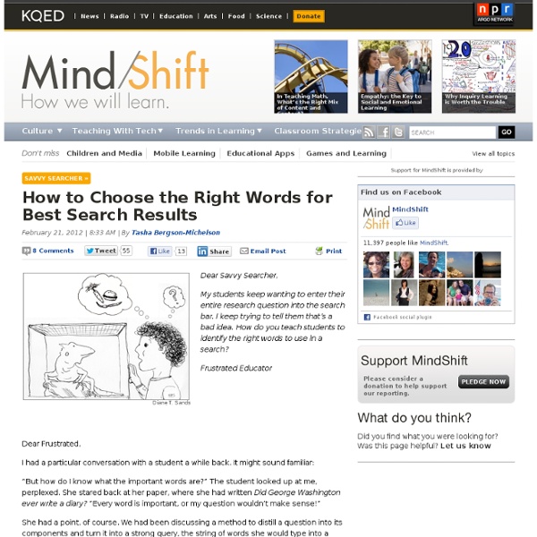 How to Choose the Right Words for Best Search Results