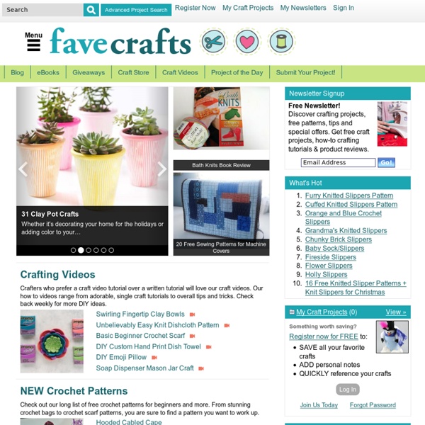 Christmas Crafts, Free Knitting Patterns, Free Crochet Patterns and More from FaveCrafts.com