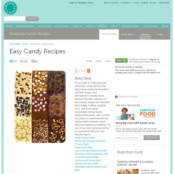 Christmas Candy Recipes: Easy Candy Recipes - Martha Stewart