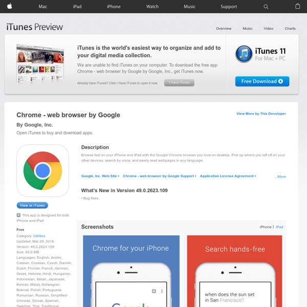 Chrome - web browser by Google on the App Store