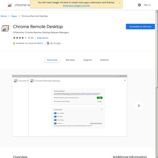 Chrome Remote Desktop
