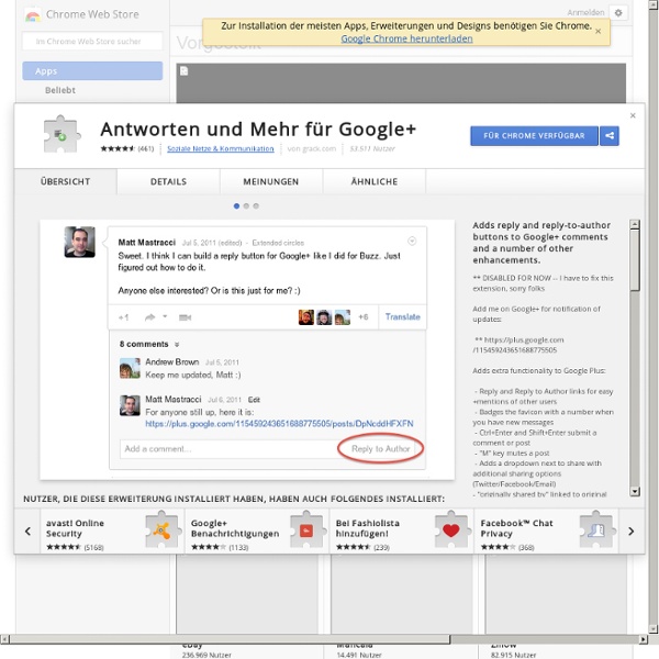 Replies and more for Google+