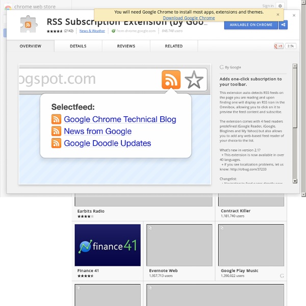 RSS Subscription Extension (by Google)