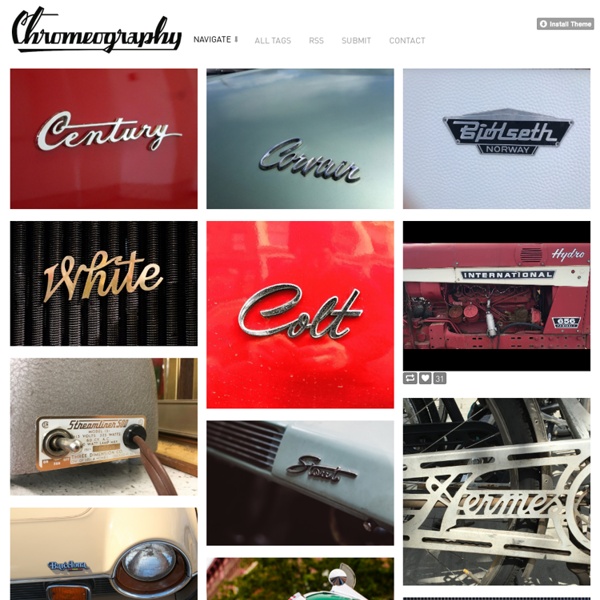 Chromeography - photos of emblems, badges, logos on cars & other objects