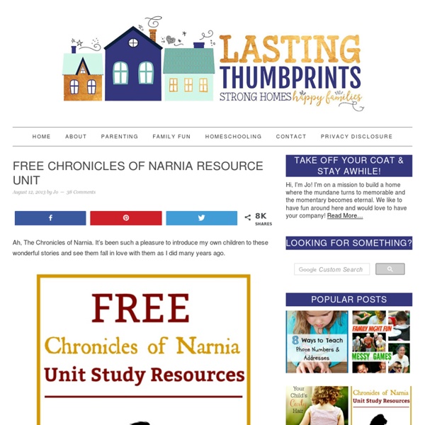 Free Chronicles of Narnia Resource Unit