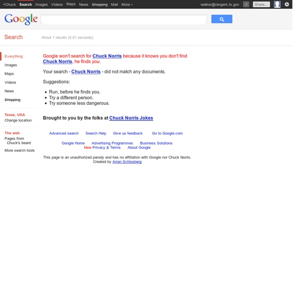 Chuck Norris - Google Search - StumbleUpon
