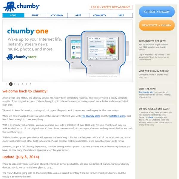 Chumby › internet radio player, digital picture frame, alarm clo