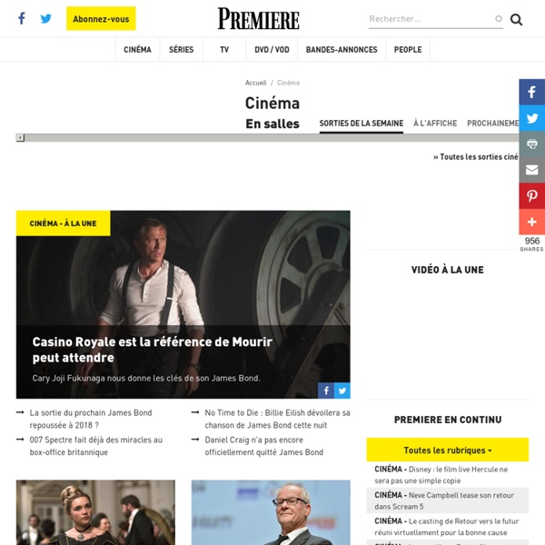 Le site de la revue spécialisée "Première" pour les mordus de cinéma...