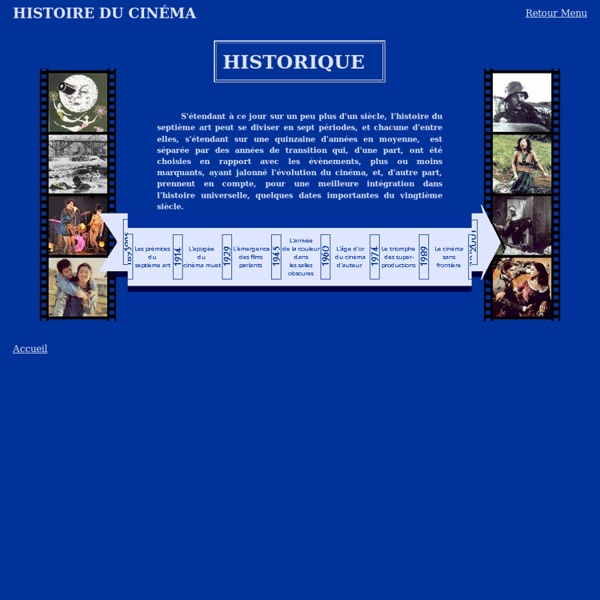 Histoire du Cinéma - Historique